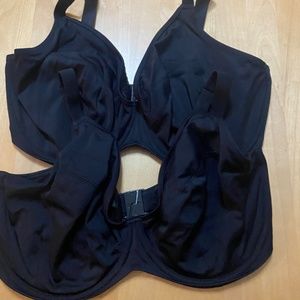 2 Elomi Swim Underwire Bras Black Size US: 36K ES7504 w/ Clasp Great Condition!